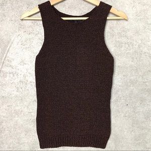 Haut Femme Theory 'Merletto Scoop Shell' - Taille L - Neuf Avec étiquettes - Couleur Or